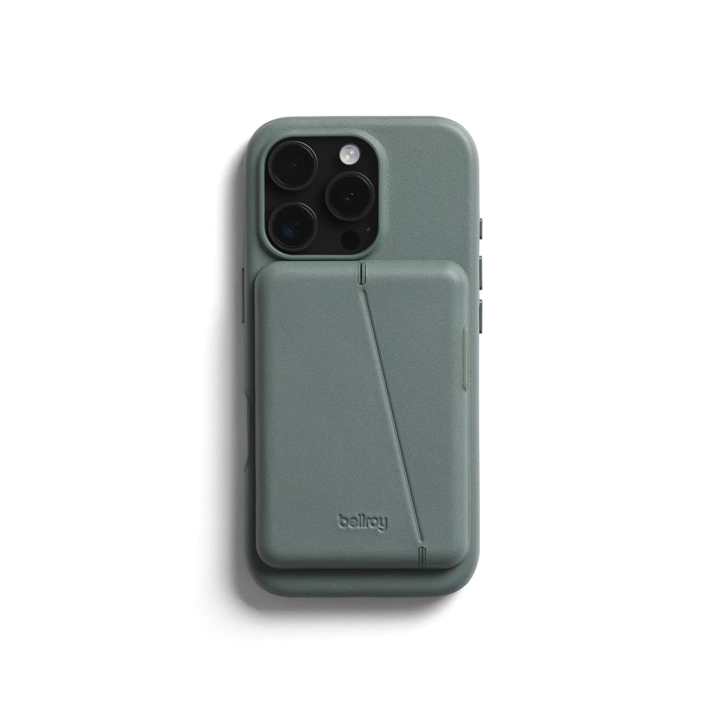 Bellroy Mod Étui pour Téléphone + Portefeuille pour iPhone 16 Pro (Étui Mince en Cuir et Portefeuille pour Téléphone) - Agave