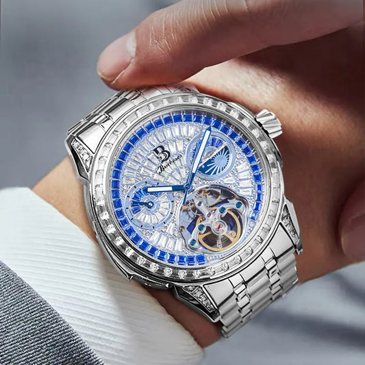 Babus Tourbillon Automatic Skeleton Watch for Men