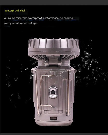 Ventilateur Lanterne de Camping Solaire