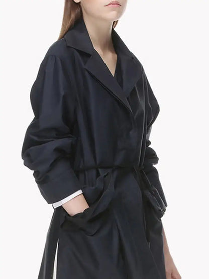 Plus Size Women's Loose Thin Windbreaker for Spring