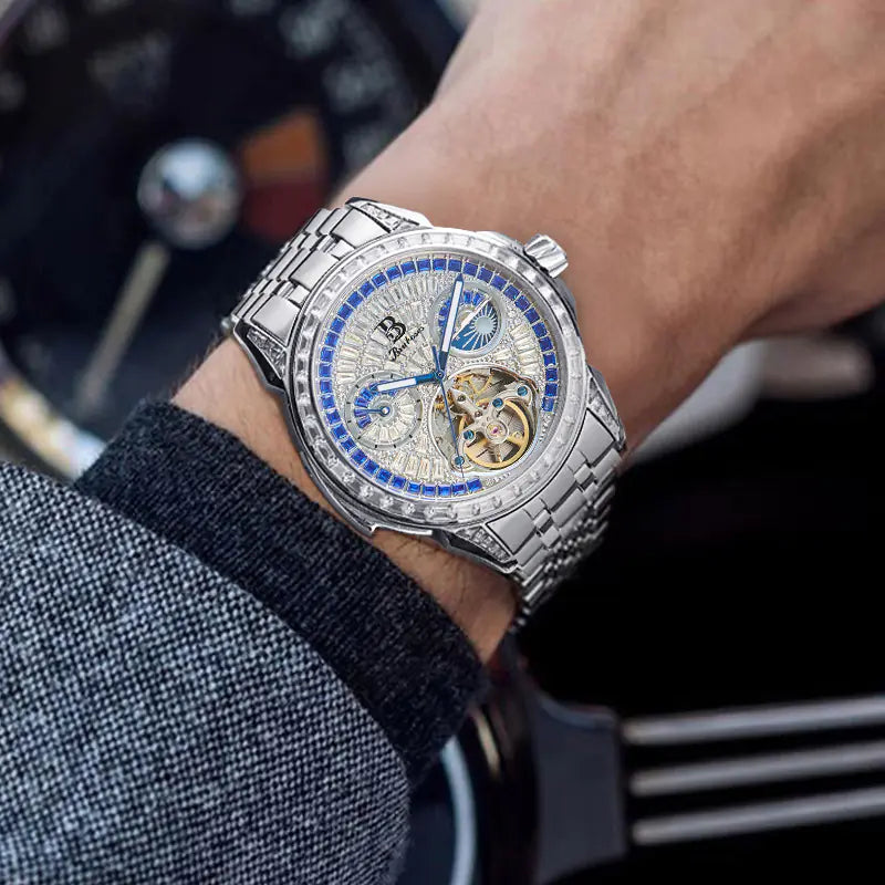 Babus Tourbillon Automatic Skeleton Watch for Men