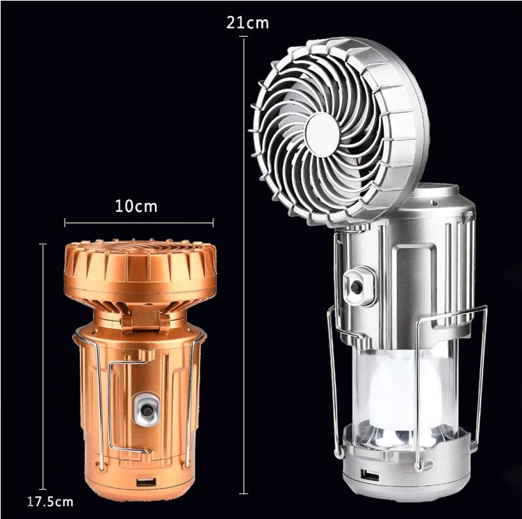 Ventilateur Lanterne de Camping Solaire