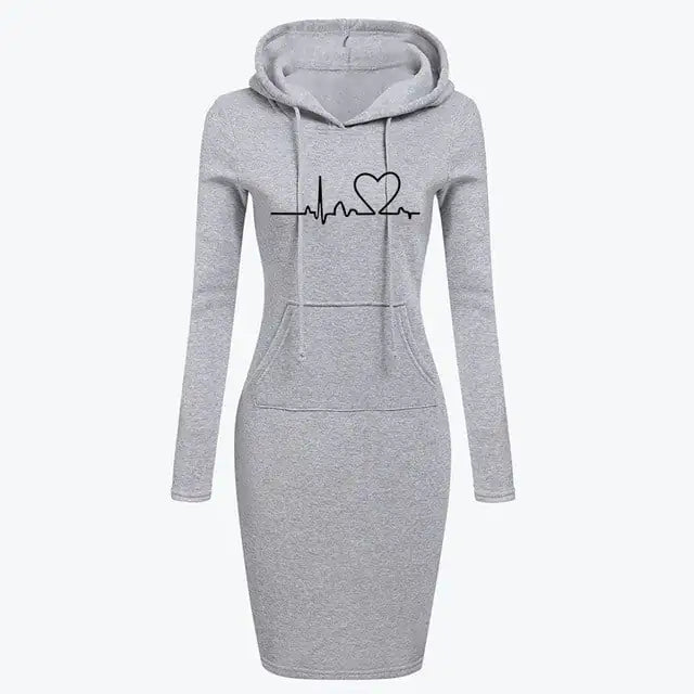 Seasonal Women's Hoodie Dress