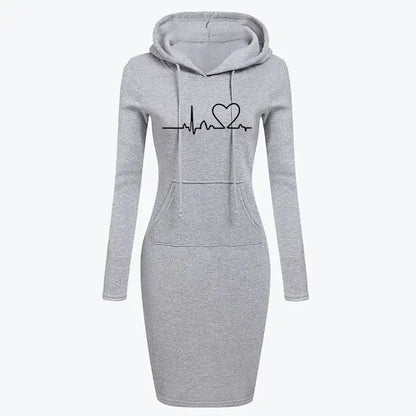 Seasonal Women's Hoodie Dress