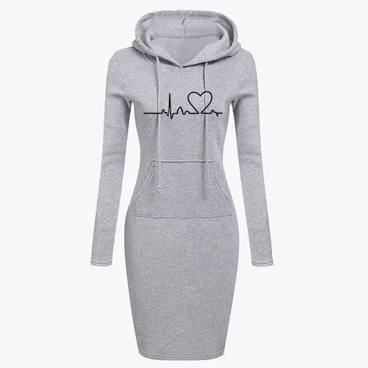 Seasonal Women's Hoodie Dress
