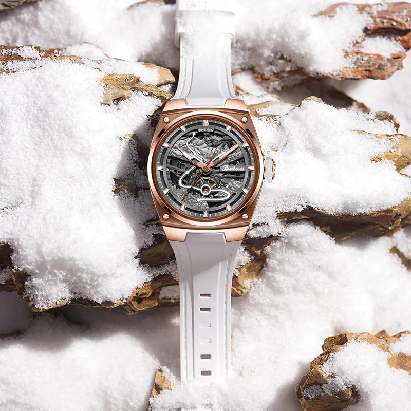 Montre Mécanique Tourbillon pour Hommes, Style Suisse Elégant