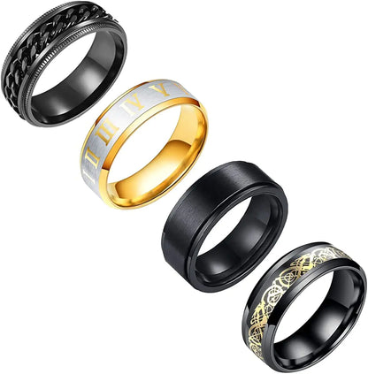 Chic Stainless Steel Fashion Ring