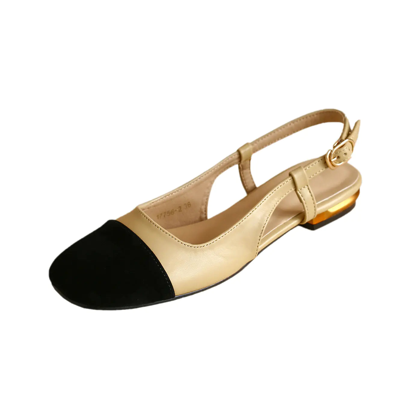 Chic Retro Slingback Low Heels for Women