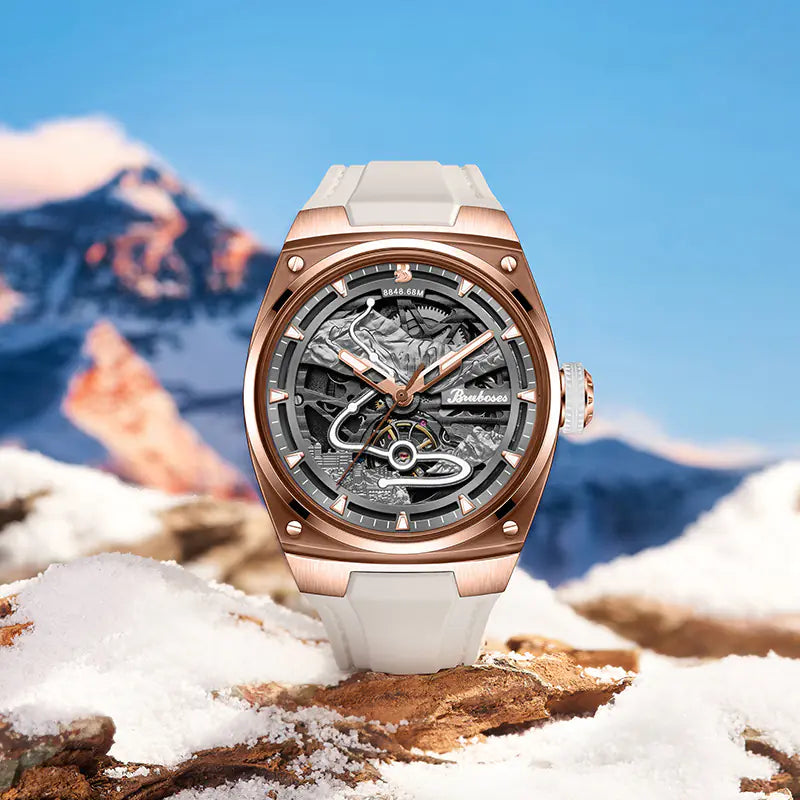 Montre Mécanique Tourbillon Suisse Élégante pour Homme